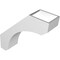 Ekena Millwork 5 1/2-in. W x 20-in. D x 20-in. H Legacy Architectural Grade PVC Knee Brace BRCP055X20X20LEC - alternate 3